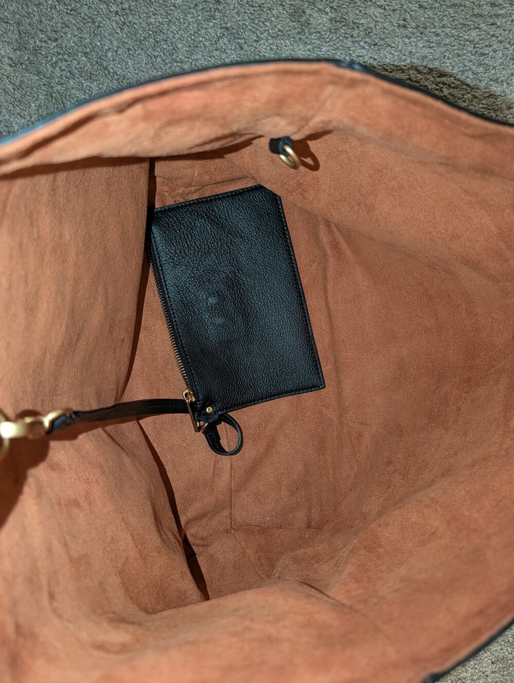 Made In Italy Brown Leather Tote Bag - Picture 2 of 6